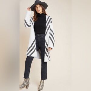 Anthropologie Sleeping On Snow Women's Valia Eyelash Duster Cardigan - Size L